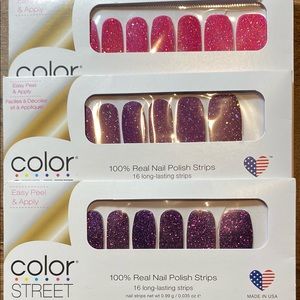 Color a street nail strips